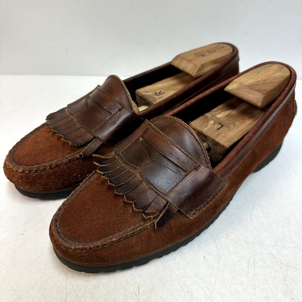 VGUC Rancourt & Co x Cole Haan Suede Penny Loafer Moc Vibram Maine MiUSA 10 D